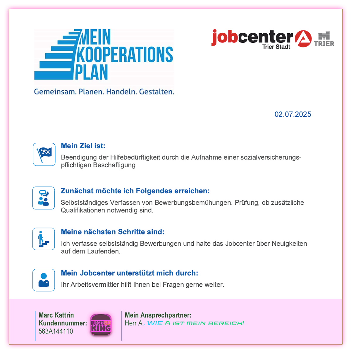 Kooperations Plan - Beamtenfleischwolf 2.0