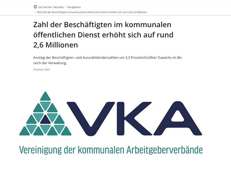 vka-zahl-ofeentlicher-dienst Die Beuterepublik der Verwaltung, und der Verwalter, von Verwaltern...
