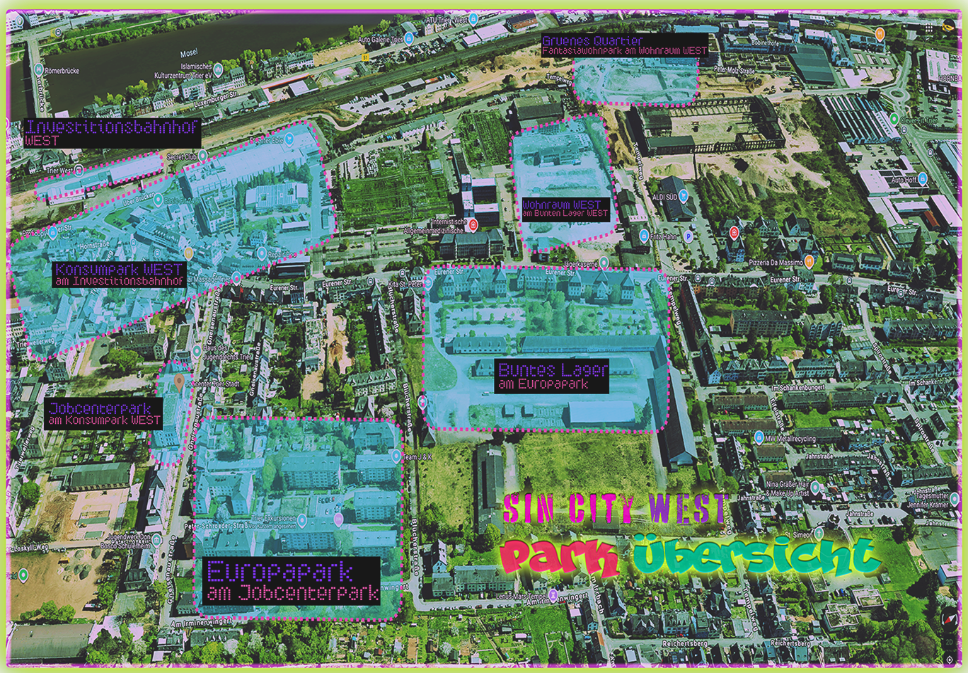 Park &Uuml;bersicht - SIN City WEST