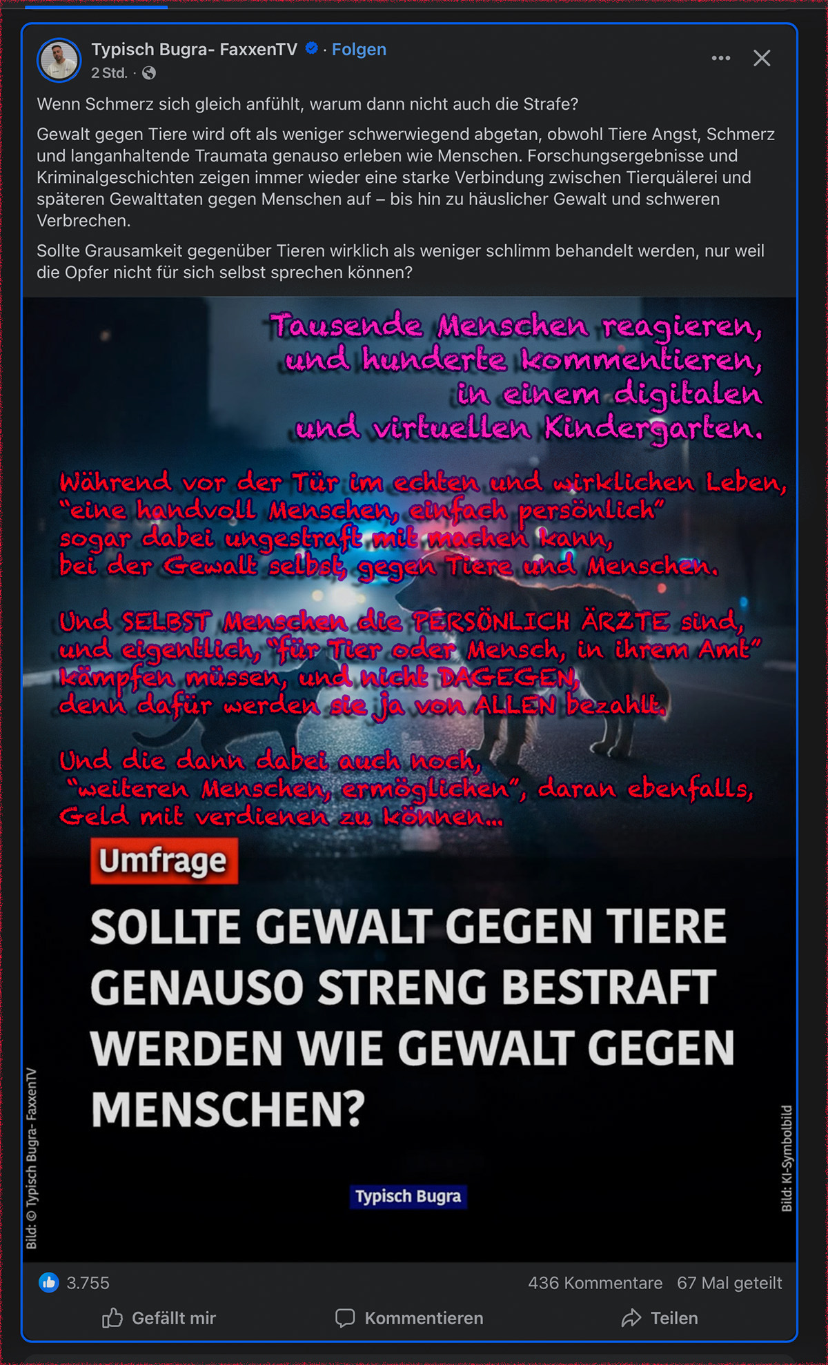 facebook-gewalt-gegen-tiere Die zweite Entf&uuml;hrung von Oskar ist "amtlich" f&uuml;r mich, nachdem er eine ganze Woche weg ist
