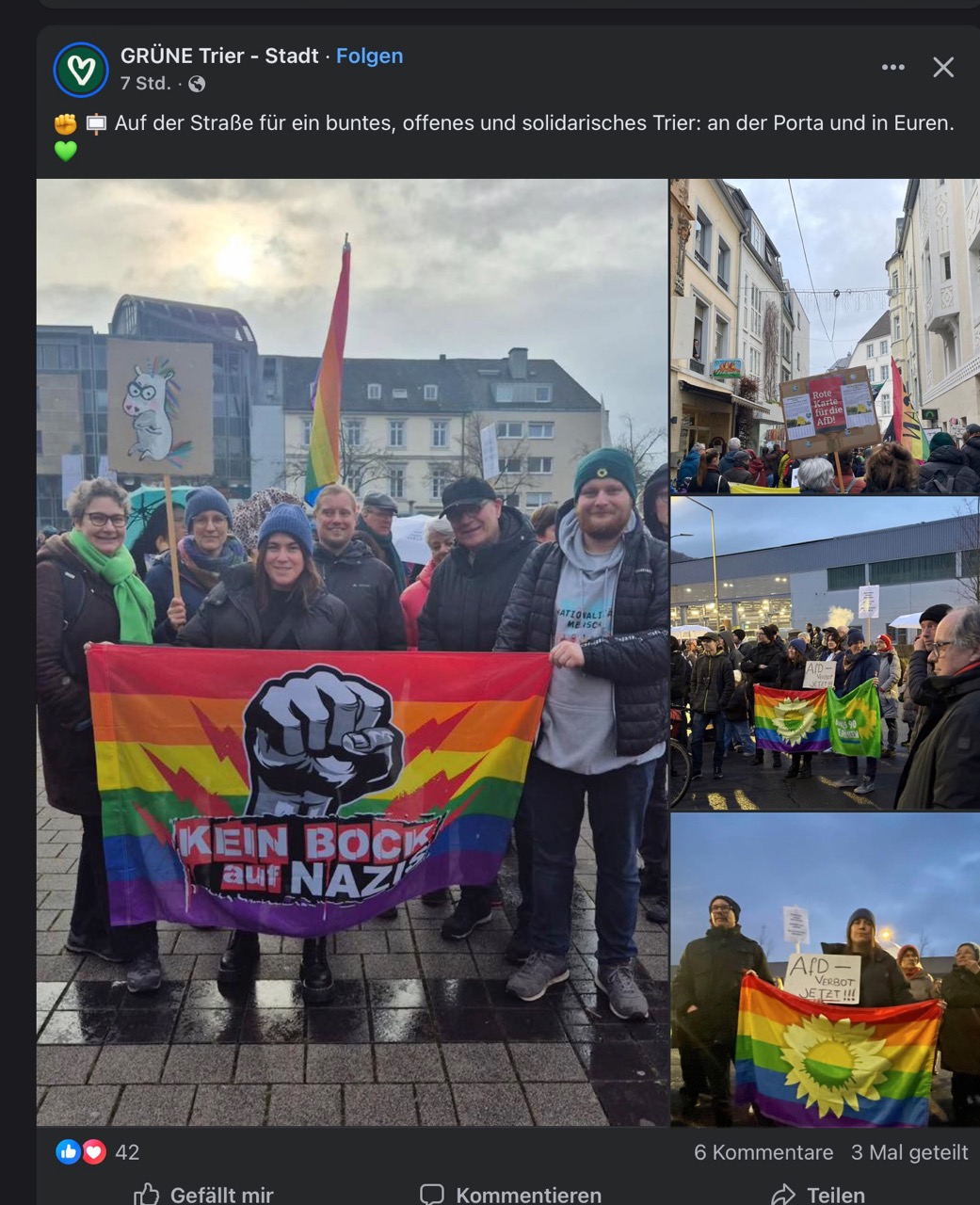 trier-demo-bunte-vielfalt HOLY FUCK Alter, Gott verdammte Maden im Garten!!!