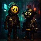 OUTSIDER (◣ _ ◢)  SCHWARZSCHAF Mini Bande
