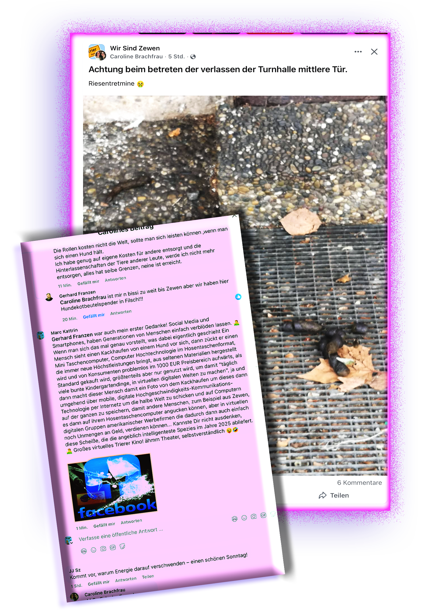 facebook-achtung-kackhaufen image facebook-achtung-kackhaufen ACHTUNG! Wichtige Bürgermeister Umfrage, direkt an die Bürger!